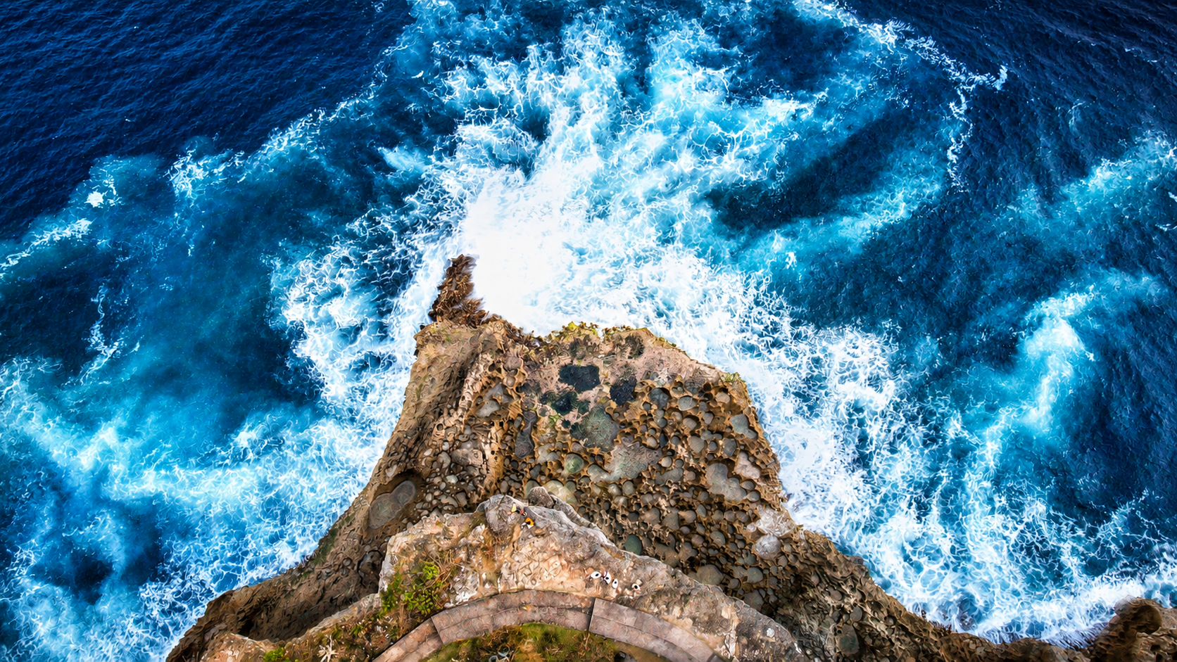 Angel's Billabong Tidal Pool | aerial frame at 114 metres above ground level